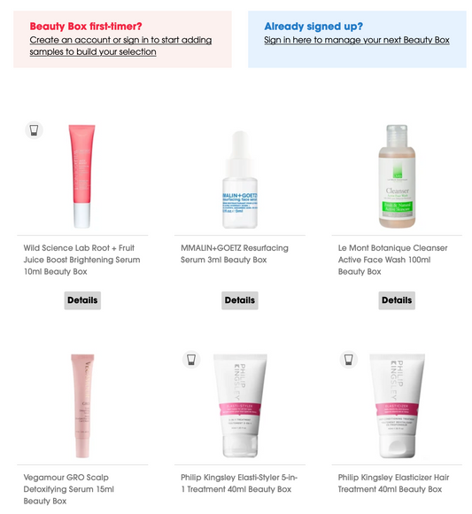 Just launched in SEPHORA beauty box!